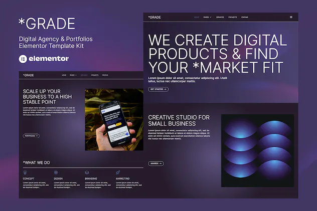 Grade - Creative Agency - Portfolios