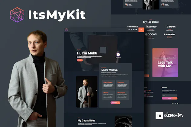 ItsMyKit - Dark Creative Portfolio