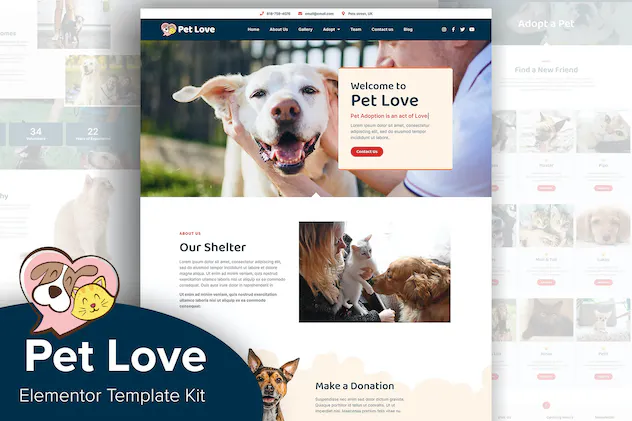 Pet Love - Animal Shelter