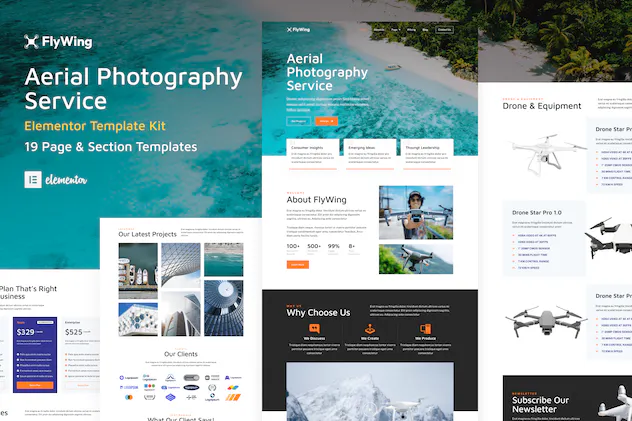 FlyWing - Drone Aerial Video - Photography WordPress