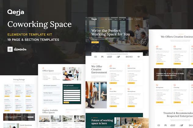 Qerja - Coworking Space WordPress