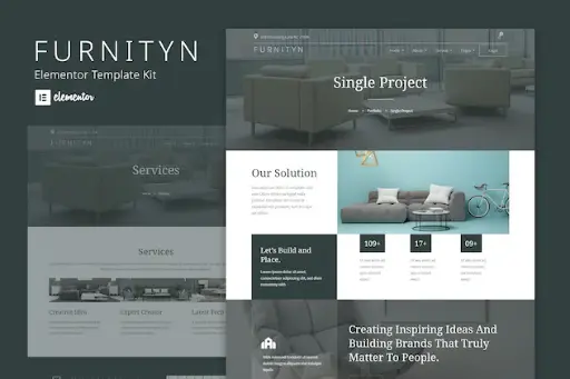 Furnityn - Interior Design Elementor Kit Template