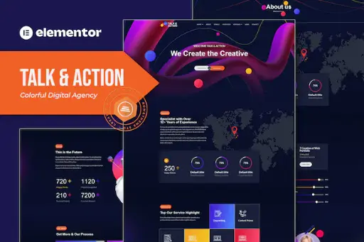 Talk - Action - Colorful Digital Agency