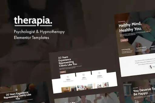 Therapia - Psychologist - Hypnotherapy Elementor Templates