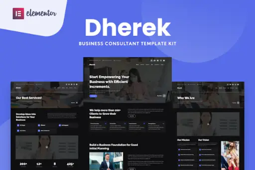 Dherek - Business Consultant Website Template