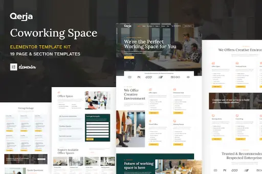 Qerja - Coworking Space WordPress